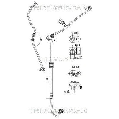 Vysokotlaké / nízkotlaké vedení, klimatizace TRISCAN 9010 29030