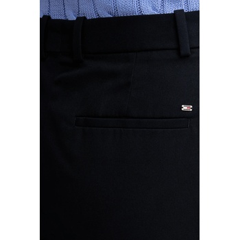 Tommy Hilfiger Памучен панталон Tommy Hilfiger в тъмносиньо със стандартна кройка, с висока талия WW0WW46811 (WW0WW46811)