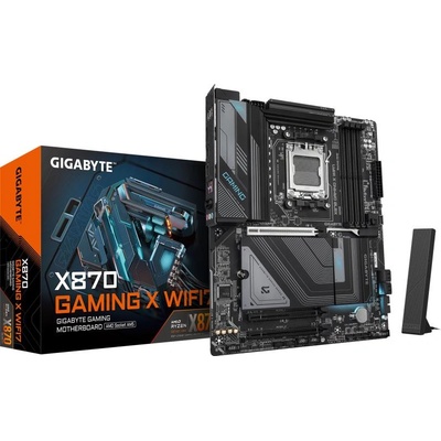 Дънна платка GIGABYTE X870 GAMING X WIFI7, X870, AM5, DDR5, PCI-E 5.0 (HDMI), 4 x SATA 6Gb/s, 3 x M. 2, 2.5GbE LAN, Wi-Fi 7, ATX (GB X870 GAMING X WIFI7)