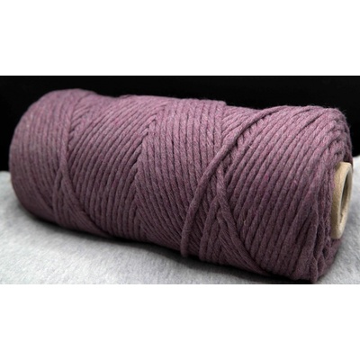 Macrame - fialová - priemer 0,3 cm - návin 100 metrov