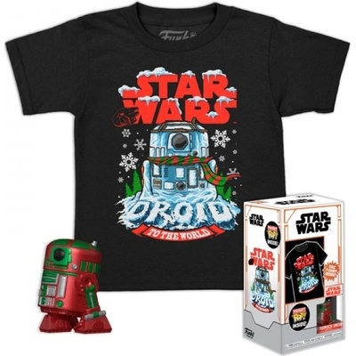 Funko Pocket Pop! & Tee Star Wars Holiday R2D2 a dětské tričko L