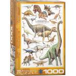 EUROGRAPHICS Пъзел Eurographics от 1000 части - Юрски динозаври (EG60000099)