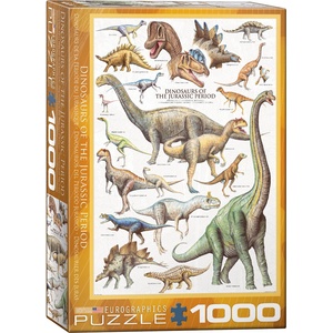 EUROGRAPHICS Пъзел Eurographics от 1000 части - Юрски динозаври (EG60000099)