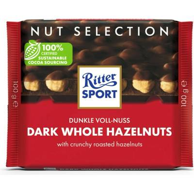 Ritter Sport Čokoláda horká celé orechy 100 g