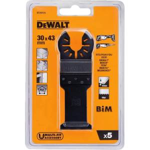 DEWALT Ножове за трион за рязане на дърво с пирони, 30 x 43 мм (5 бр. ) DT20723 (DT20723)