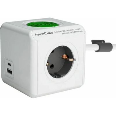 DesignNest PowerCube Extended 3 Plug + 2 USB 1,5 m (11092)