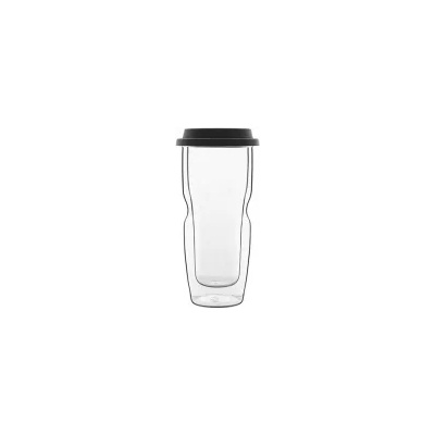 Luigi Bormioli DRINK & DESIGN - Large - Термо чаша със силиконов капак - двустенна - 460мл - 1бр - 12837 (0110500)