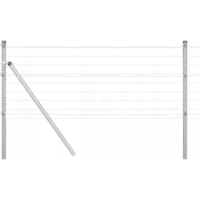 Plot Euro s 13 sloupky 0,8 x 25 m Ocel pozinkovaná