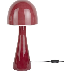 Leitmotiv Червена настолна лампа със стъклен абажур (височина 45 cm) Bombin - Leitmotiv (LM2239PI)