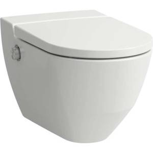Laufen Cleanet Navia - Тоалетна чиния с бидетна функция, Rimless, SoftClose, с LCC, бяла H8206014000001 (H8206014000001)