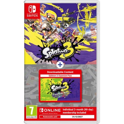 Nintendo Splatoon 3 + Expansion Pass + NSO 3-month (Switch)