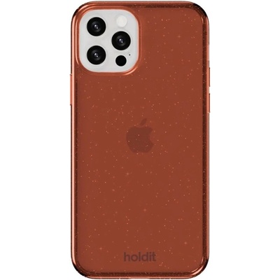 Holdit Гръб Holdit Glitter за iPhone 12/12Pro - Amber