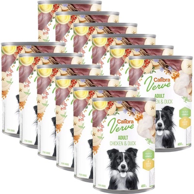 Calibra Dog Verve GF Възрастен Пиле и Патешко 12 x 400 г
