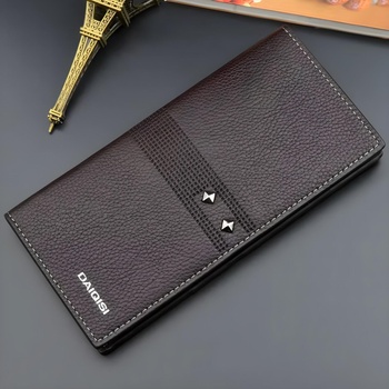 HARAHU Мъжко портмоне Daiqisi QU-35458 - Тъмно кафяво KP35458 (QU-35458)