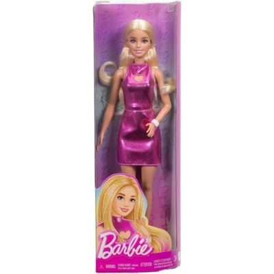Barbie Modelka v metalických šatech