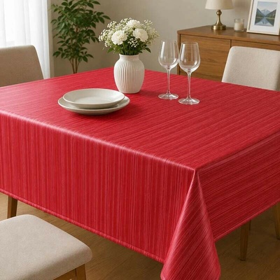Style My Home Obrus Red Stripe 140x110