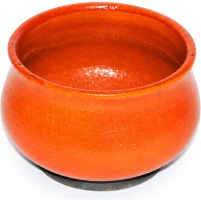 Kadidelnice keramická RAKU miska - oranžová