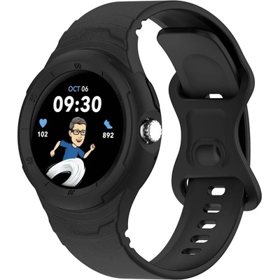 Techsuit Удароустойчив TPU кейс с вградена силиконова каишка за Google Pixel Watch 41мм - Techsuit Silicone Watchband W066 (черен) (KF2337891)