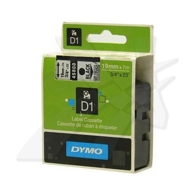 DYMO páska D1 19mm x 7m, čierna na priehľadnej 45800