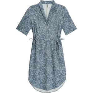 Royal Robbins Дамска рокля Royal Robbins Women's Spotless Traveler Dress S/S Dress - Deep Blue Briar Pt - размер XS (134-0605-0711)