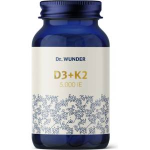 Dr. Wunder Vitamin D3+K2 5000 IE - 120 капсули