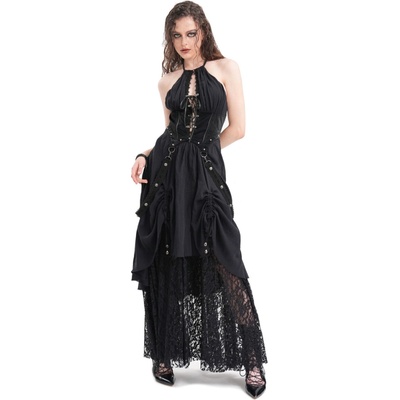 Devil Fashion šaty Black Gothic Sexy