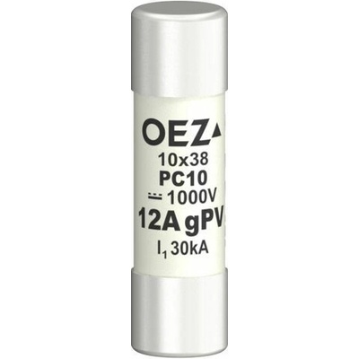 OEZ Pojistka válcová 12A PC10 gPV 10x38mm OEZ:41240