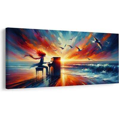 Obraz hudba moře - 120x60