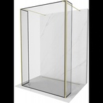Mexen Kioto свободно стояща душ стена 150 x 30 x 30 см, черна рамка, златна - 800-150-030-222-50-70-030 (800-150-030-222-50-70-030)