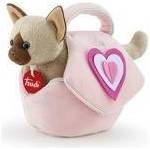 Comandante Trudi Handbag for girl with Siamese kitten