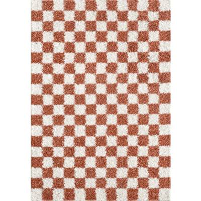 ESTE Кремав/теракотен килим 120x170 cm Grida - ESTE (05937A TERRA)