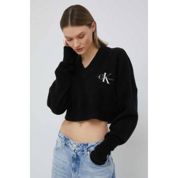 Calvin Klein Пуловер с вълна Calvin Klein Jeans дамски в черно (J20J220525.PPYX)