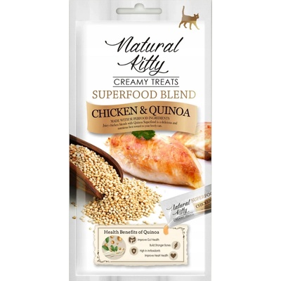 Natural Kitty Superfood kurča kamosa ryžova 4 x 12 g