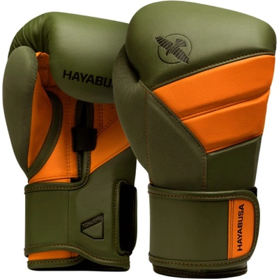 Hayabusa fightwear Боксови Ръкавици Hayabusa T3 Green/Orange - 12 oz