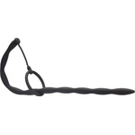 Ouch! Silicone Plug & Cock Ring Set Urethral Sounding Black