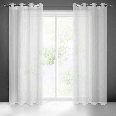 Takoy Záclona CARLA z matného etamínu s efektem deště-HF-386301 | 140 x 250 cm