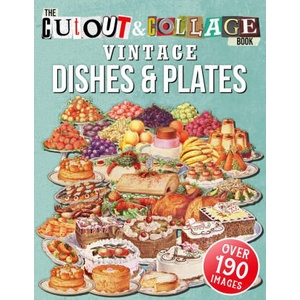 Cut Out And Collage Book Vintage Dishes And Plates (2021)