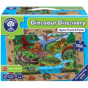 Orchard Toys Детски пъзел Orchard Toys - Динозавърско откритие, 150 части (OR272) - ozone