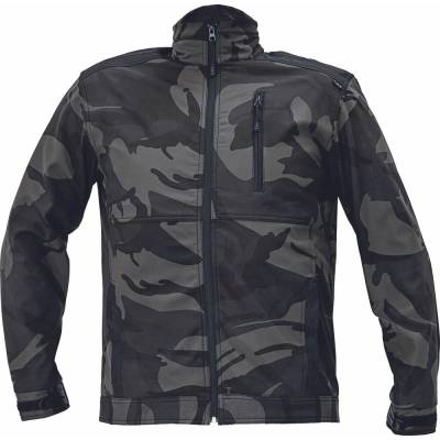 Cerva Crambe kamufláž softshell bunda maskáč zelený