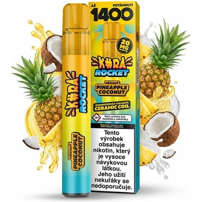 Kurwa Rocket Exotic Lemonade Ice 20 mg 1 200 potahů