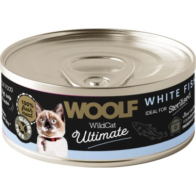 Woolf WildCat Ultimate Sterilized Biele druhy rýb paštéta 85 g