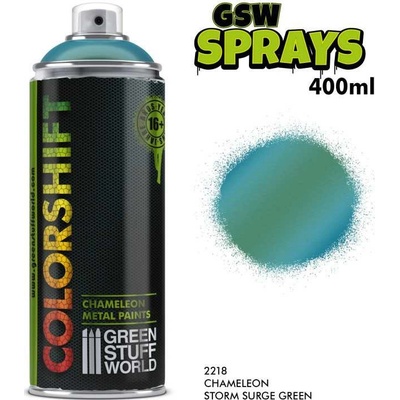 Green Stuff World Colorshift Chameleon Metal Paint Spray Storm Surge Green 400 ml