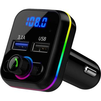 Zik FM трансмитер Zik M34, Bluetooth, 2x USB Type-A, черен (74543)