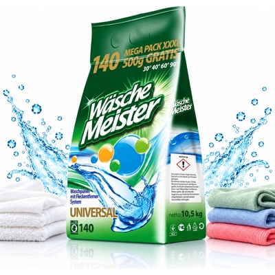 Wasche Meister Universal prášek na praní bílého i barevného prádla 140 PD
