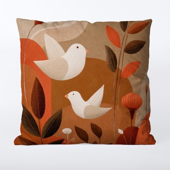 Takoy nepremokavý polyester vtáčiky v prírode 2-HT-00309 45 x 45 cm