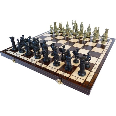 Desková hra, dřevěné šachy umělecké SPARTAN 139 mad