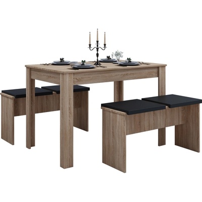 VCM VCM Esal XXL Jedálenský set dub sonoma
