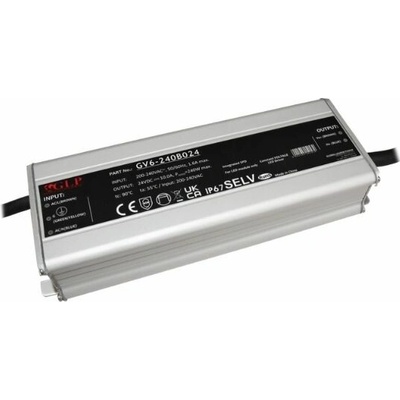 GLP GV6 spínaný zdroj IP67 12V / 24V - 24V, 240W