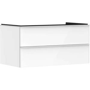 Hansgrohe Xelu Q - Шкафче за умивалник, 50x98x55 см, 2 чекмеджета, лъскаво бяло/матово бяло 54078700 (54078700)
