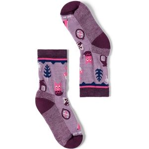 Smartwool Детски туристически чорапи Smartwool Kid's Hike Light Cushion Critter Cache Crew Socks Walking socks - Purple Dawn - размер 29-32 (EU) (207-1997-0212)